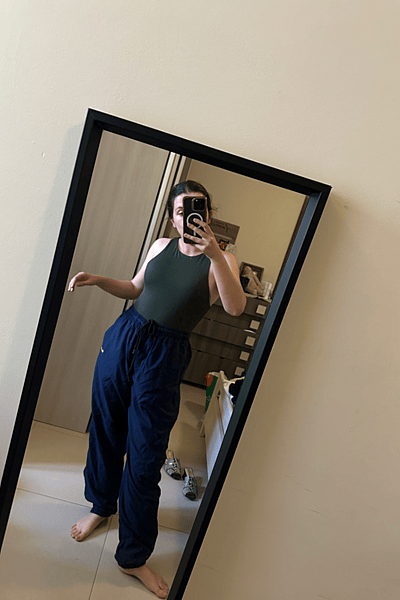 Nike Navy Team Track Trousers by Nike — pre-loved on Thrifted.mt