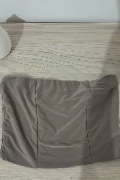 PrettyLittleThing Taupe Tube Top by PrettyLittleThing — pre-loved on Thrifted.mt