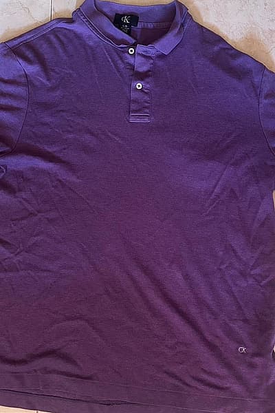 Calvin Klein Purple Polo Shirt by Calvin Klein — pre-loved on Thrifted.mt