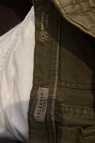 Olive Green Cargo Trousers by Selected Homme — pre-loved on Thrifted.mt