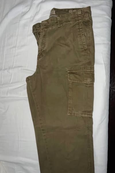 Olive Green Cargo Trousers by Selected Homme — pre-loved on Thrifted.mt