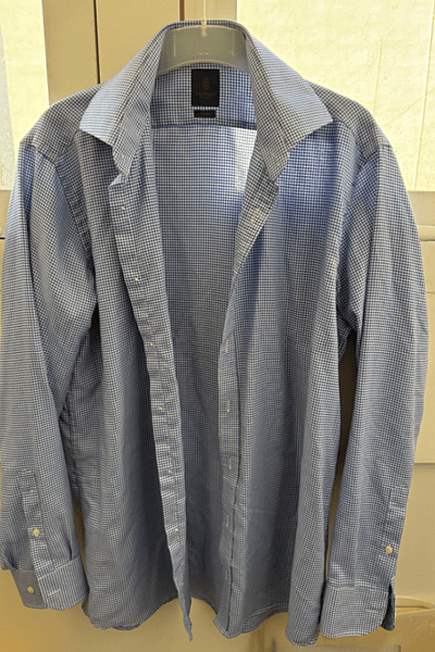 Gagliardi Blue Gingham Shirt by Gagliardi — pre-loved on Thrifted.mt
