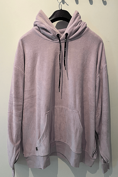 Lilac Velour Oversized Hooded Sweatshirt by ÀLG — pre-loved on Thrifted.mt