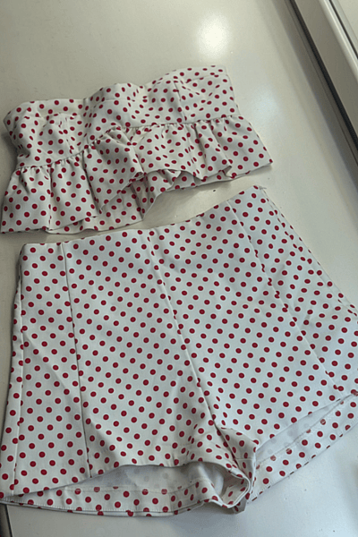 Zara Polka Dot Crop Set by Zara — pre-loved on Thrifted.mt
