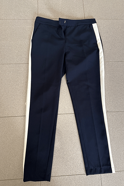 Navy Trousers with Stripe — pre-loved on Thrifted.mt