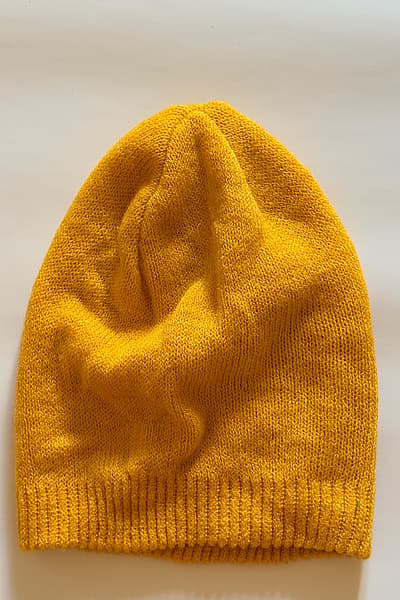 Mustard Yellow Knit Beanie by Primark — pre-loved on Thrifted.mt