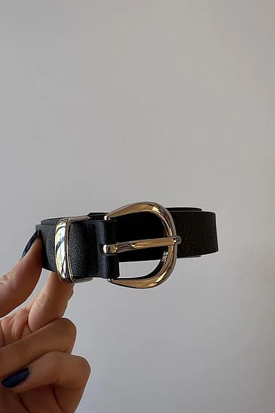 Classic Black Belt by Centro Moda — pre-loved on Thrifted.mt