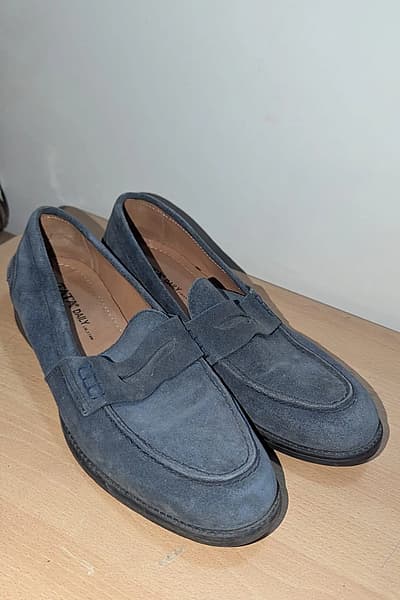 Blue Leather Loafers — pre-loved on Thrifted.mt