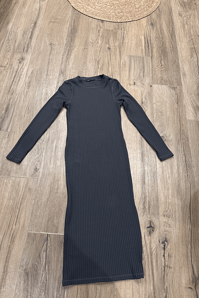 Ribbed Long Sleeve Midi Dress by M & S — pre-loved on Thrifted.mt