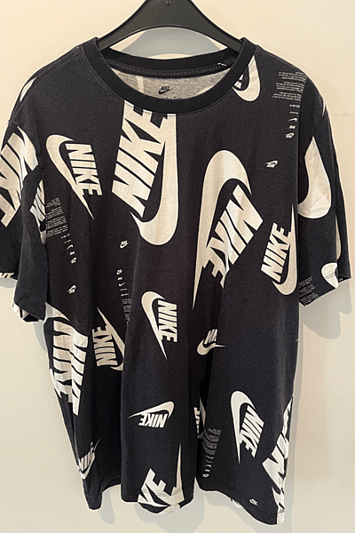 Nike All Over Print T-Shirt by Nike — pre-loved on Thrifted.mt