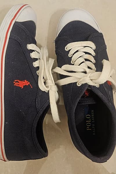 Polo Ralph Lauren Navy Sneakers by Polo Ralph Lauren — pre-loved on Thrifted.mt