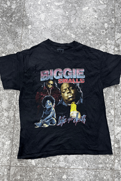 Biggie Smalls graphic T-shirt by The Notorious B.I.G. — pre-loved on Thrifted.mt