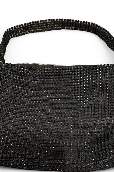 Black Embellished Diamante Handbag — pre-loved on Thrifted.mt