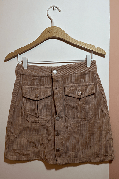 Corduroy A-Line Mini Skirt by Pull&Bear — pre-loved on Thrifted.mt