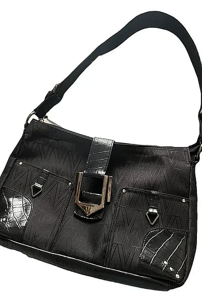 Mario Valentino black shoulder bag by Mario Valentino — pre-loved on Thrifted.mt