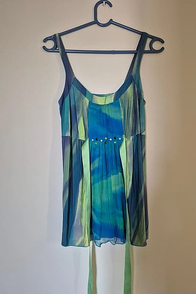 Tie-dye embellished camisole top