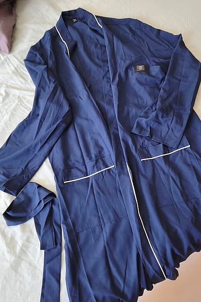 Navy Satin Robe by SHEIN — pre-loved on Thrifted.mt