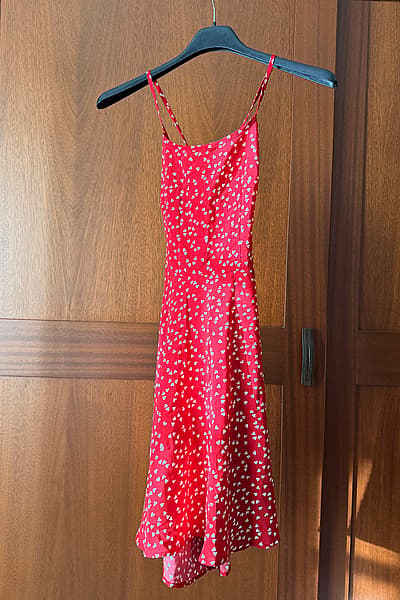 Shein Red with White Hearts Dress — pre-loved on Thrifted.mt