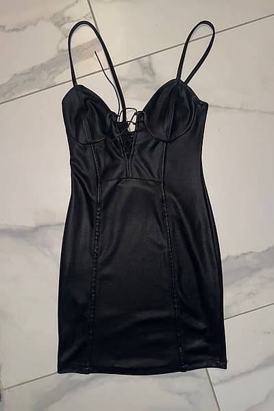 Bershka Faux Leather Dress by Bershka — pre-loved on Thrifted.mt