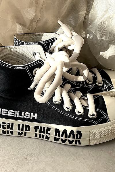 Limited edition Billie Eilish x Converse collab by Converse — pre-loved on Thrifted.mt