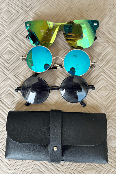 Three Sunglasses and Case Bundle — pre-loved on Thrifted.mt