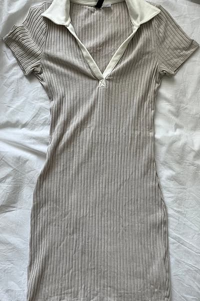 H&M Ribbed Polo Mini Dress by H&M — pre-loved on Thrifted.mt