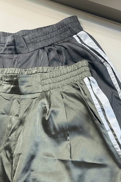 Shiny Side Stripe Trousers by PrettyLittleThing — pre-loved on Thrifted.mt