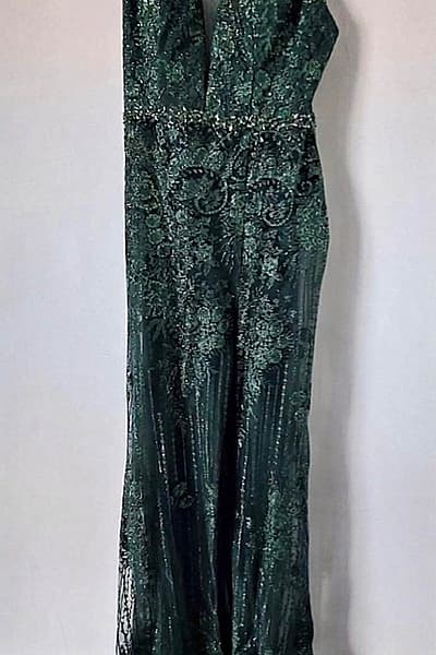 Dark Green Sequin Evening Gown — pre-loved on Thrifted.mt