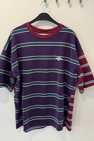Piet Striped Graphic Oversized T-shirt by Piet — pre-loved on Thrifted.mt