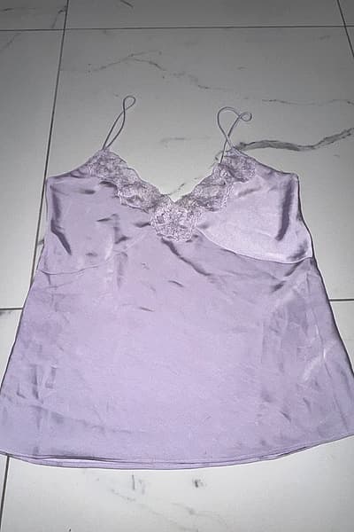 Stradivarius Lilac Satin Lace Camisole by Stradivarius — pre-loved on Thrifted.mt