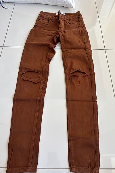 Miss Fancy Distressed Skinny Trousers by Miss Fancy — pre-loved on Thrifted.mt