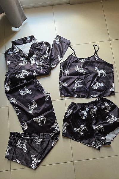 Zebra Print Satin Pyjama Set by Temu — pre-loved on Thrifted.mt