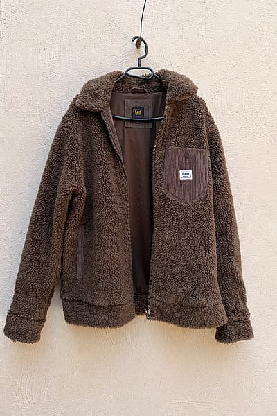 Lee Borg Sherpa Harrington Jacket in Brown by Lee — pre-loved on Thrifted.mt