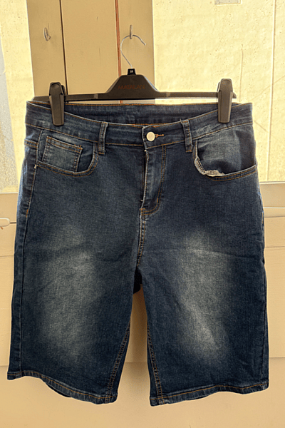 Washed Blue Denim Shorts — pre-loved on Thrifted.mt