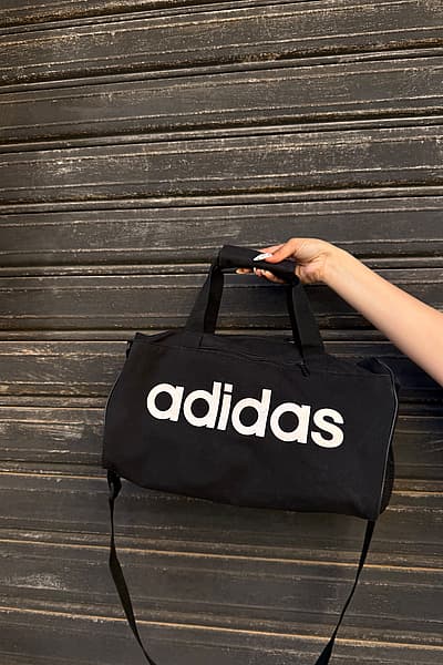 Adidas Logo Black Duffle Bag by Adidas — pre-loved on Thrifted.mt