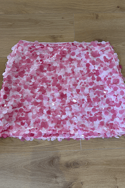 Pink Sequin Mini Skirt by Shein — pre-loved on Thrifted.mt
