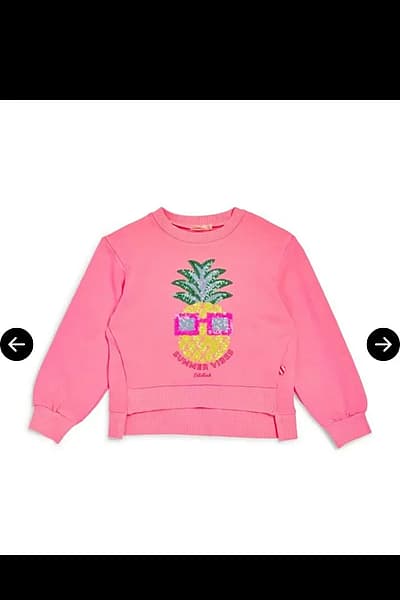Sudadera con lentejuelas «Pink Pineapple» de Billieblush by Billieblush — pre-loved on Thrifted.mt