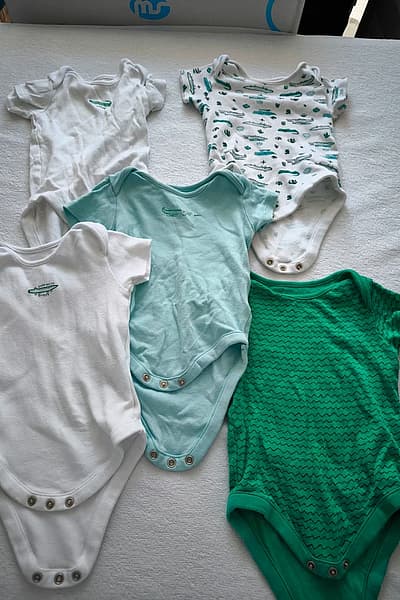 Baby bodysuit set various designs by Mothercare — pre-loved on Thrifted.mt