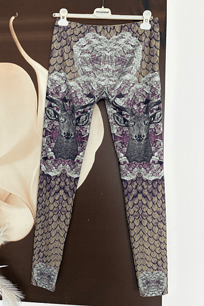 Deer Print Leggings by Terranova — pre-loved on Thrifted.mt