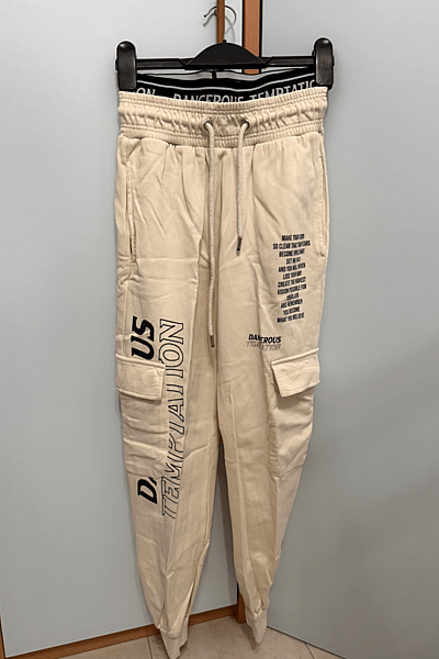 Bershka Graphic Cargo Jogger Trousers by Bershka — pre-loved on Thrifted.mt