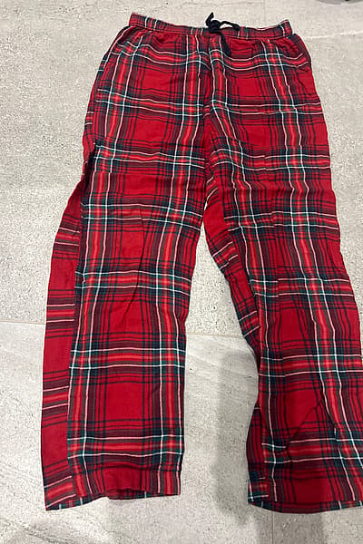 Red Tartan Flannel Trousers by MNG — pre-loved on Thrifted.mt