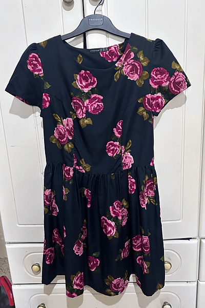 Floral Print Short Sleeve Dress by Atmosphere — pre-loved on Thrifted.mt