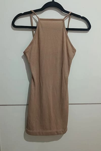 Ribbed Halter Neck Dress by PrettyLittleThing — pre-loved on Thrifted.mt
