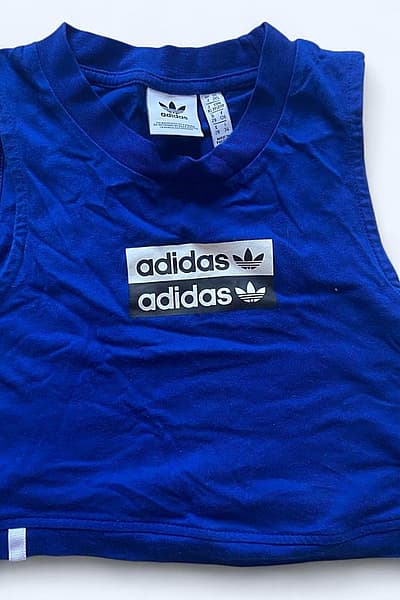 Adidas Blue tank top XS by Adidas — pre-loved on Thrifted.mt