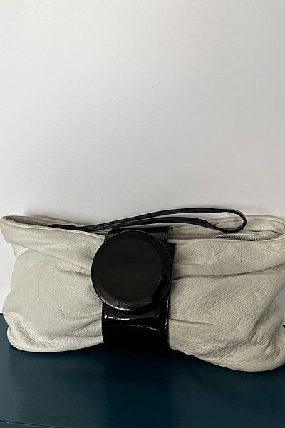 Emporio Armani Leather Clutch Bag by Emporio Armani — pre-loved on Thrifted.mt