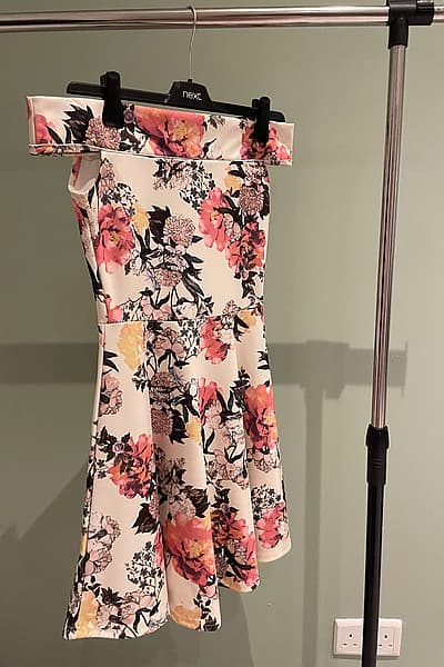 Floral Off-Shoulder Mini Dress by Boohoo — pre-loved on Thrifted.mt