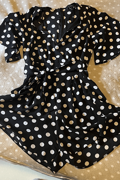 Polka Dot Playsuit by OSSPHERES — pre-loved on Thrifted.mt