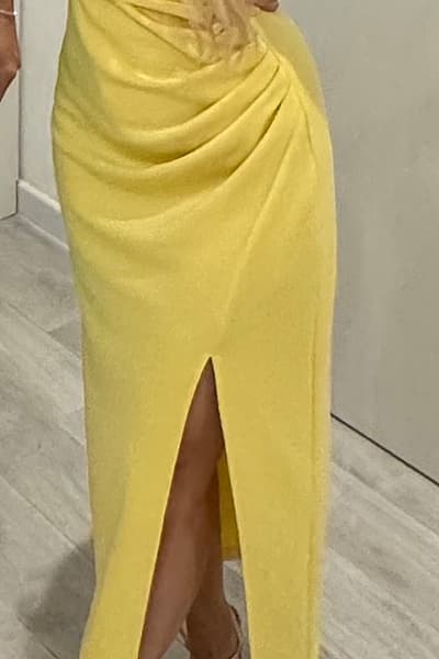 Yellow Midi Dress by Adyce — pre-loved on Thrifted.mt