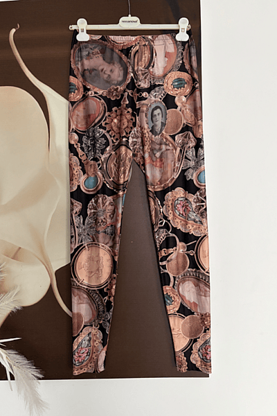Patterned Leggings with Ornate Print by Charles & Ron — pre-loved on Thrifted.mt