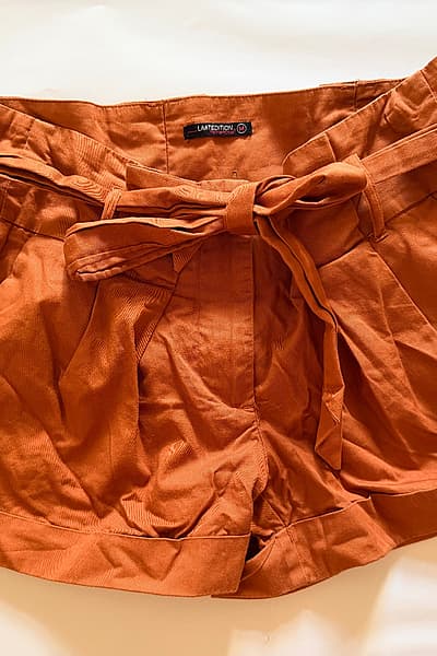 Terranova Rust Belted Shorts by Terranova — pre-loved on Thrifted.mt